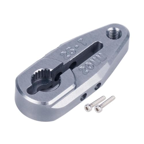 IVLAZLRG 25T Servo Horn 20/24mm kompatibel mit Protek Savox Futaba -Servos für 1/10 Buggy Raider 2WD 7075 Aluminiumklemme(Titanium 20mm) von IVLAZLRG