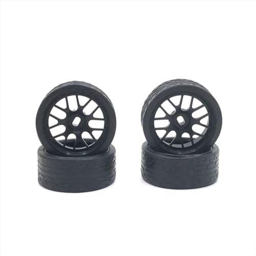 IVLAZLRG 26,5 mm Metall -Upgrade -Rennreifen für 1 28 -Skala -RC -Autos kompatibel mit 284121 K969 K979 K989 K999 P929 P939 Q Z RC01 Modelle(Black) von IVLAZLRG