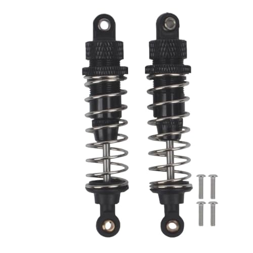 IVLAZLRG 2pcs 75 mm 85 mm 95 mm 105 mm Aluminiumöl gefüllt mit Öldämpfer für 1/10 RC-Crawler-Autos und Offroad-Buggys 1/10 Skala(Black 75mm 2pcs) von IVLAZLRG