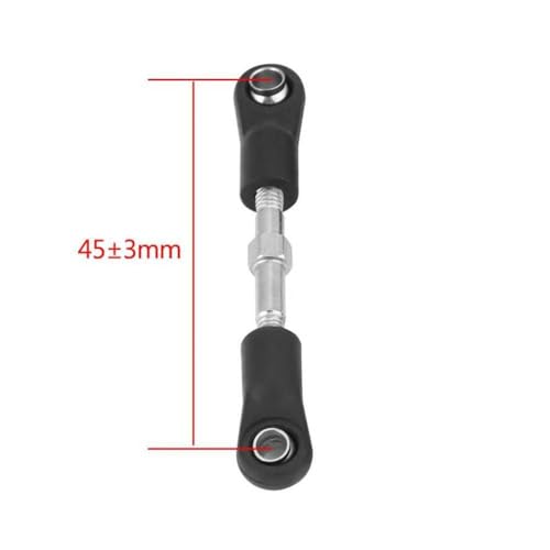 IVLAZLRG 2pcs Set RC Lenering Linkage Rod Servo -Spannschloss für 116 Skala Fernbedienungsauto -Autoteile, die mit ZD -Modellautos kompatibel sind(45mm) von IVLAZLRG