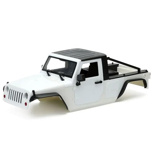 IVLAZLRG 313 -mm -Radstand 12 3 Zoll unangemessener Kunststoff -Kit -Karosserie -Karosserie -Schale mit 1 10 Skala RC Crawler 90046 kompatibel(CSL-CK04-WH) von IVLAZLRG