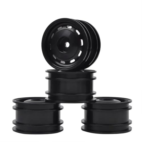 IVLAZLRG 4-teilige Aluminiumradfelgen kompatibel mit SW01 Lunchbox M03 M05 M06 M07 M08 M-05PRO M-06PRO 47450 1/10 RC M Chassis(Black 4pcs) von IVLAZLRG