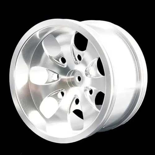 IVLAZLRG 4PCS RC Aluminiumfelgen kompatibel mit 1:10 Modellen D: 78 mm W: 50 mm(Silver 4pcs) von IVLAZLRG