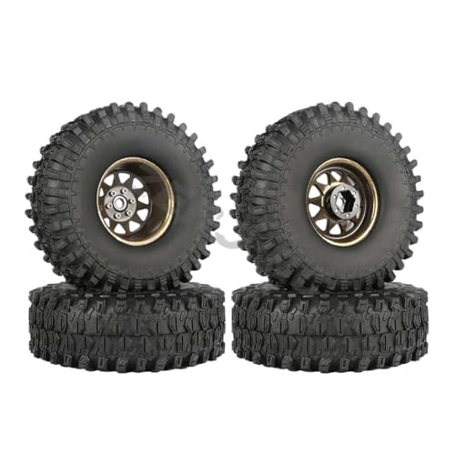 IVLAZLRG 4pcs 1/10 Skala Rock Crawler Car 1,9 Zoll Softreifen 108 mm 120 mm mit Schäumen, die mit verschiedenen RC -Modellen kompatibel sind(120mm-BR) von IVLAZLRG