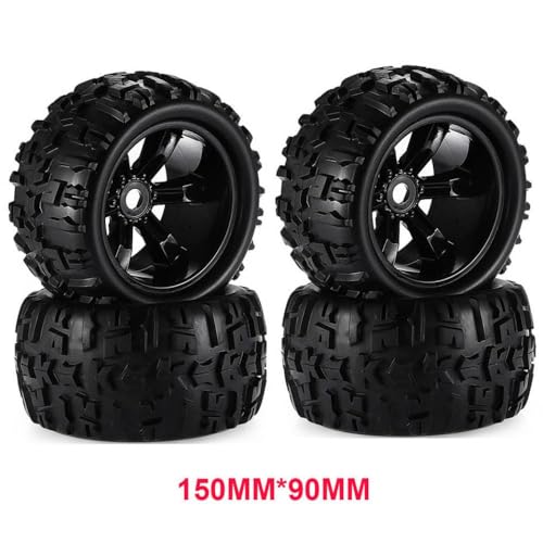 IVLAZLRG 4pcs 1/8 Skala 17mm Hex RC -Reifen und Räder für maxx tmaxx revo 33(8477 Tire) von IVLAZLRG