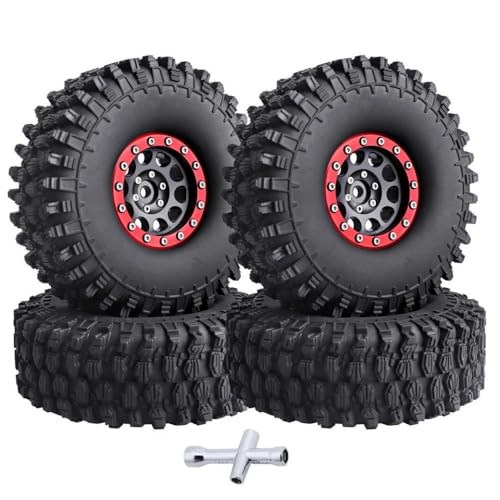 IVLAZLRG 4pcs 1,9 -Zoll -Perldlock -Räder und Reifen für 1/10 -Skala -RC -Crawler -Autos, die mit verschiedenen Modellen kompatibel sind von IVLAZLRG
