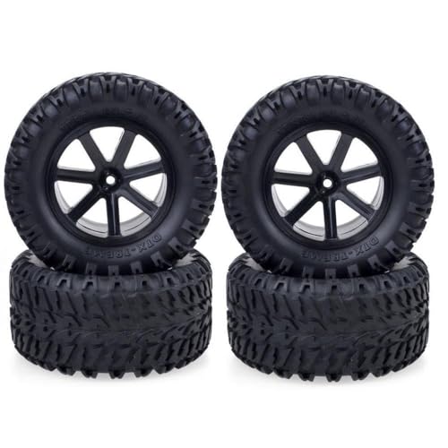 IVLAZLRG 4pcs 110 mm 112 mm Gummireifen und Felgen für 1/10 RC Offroad-Autos mit 12-mm-Hex-Hub-Kompatibilität(10052) von IVLAZLRG