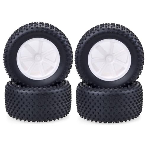 IVLAZLRG 4pcs 110 mm 112 mm Gummireifen und Felgen für 1/10 RC Offroad-Autos mit 12-mm-Hex-Hub-Kompatibilität(10053) von IVLAZLRG