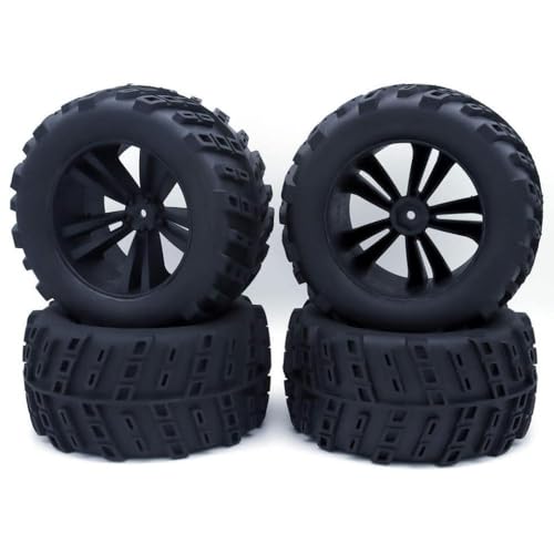 IVLAZLRG 4pcs 120 mm 125 mm RC Buggy Räder und Reifen kompatibel mit 1:10 Crawler -Fahrzeugen(7471) von IVLAZLRG