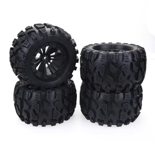 IVLAZLRG 4pcs 125 -mm -Gummi -Steine ​​Reifen für 1/10 RC -Crawler mit 12 -mm -Rad -Hex -Kompatibilität von IVLAZLRG