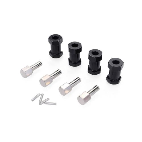 IVLAZLRG 4pcs 12mm Sechskantrad -Hub -Antriebsantriebsadapter 20/25mm Verlängerung Koppler kompatibel mit 1/10 RC -Auto -Crawler(20mm Black) von IVLAZLRG