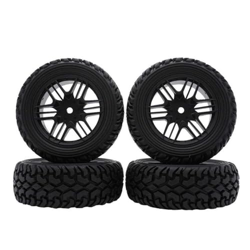IVLAZLRG 4pcs 75mm Off Road Buggy Gummi -Reifenräder kompatibel mit Mn78 Mn82 für 1/12 1/10 1/14 RC -Autos(4PCS 6175B-BWL) von IVLAZLRG