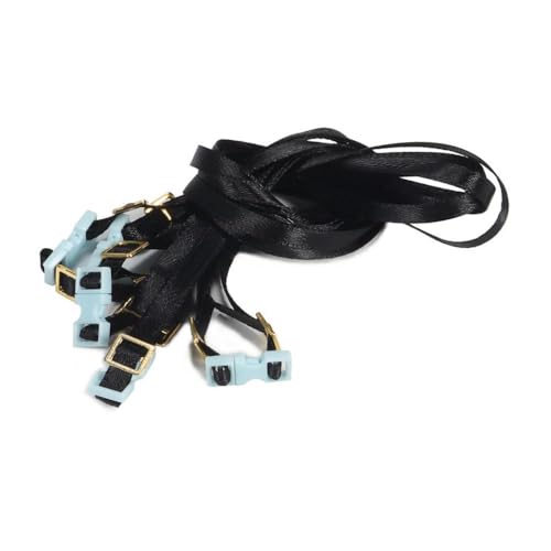 IVLAZLRG 5 pcs Gepäckbindungsbänder mit Schnalle für 1/10 1/8 Skala RC Crawler kompatibel mit verschiedenen Modellen TRX6 D12 TF2 YK4101 kompatibel(5 Pcs Blue) von IVLAZLRG