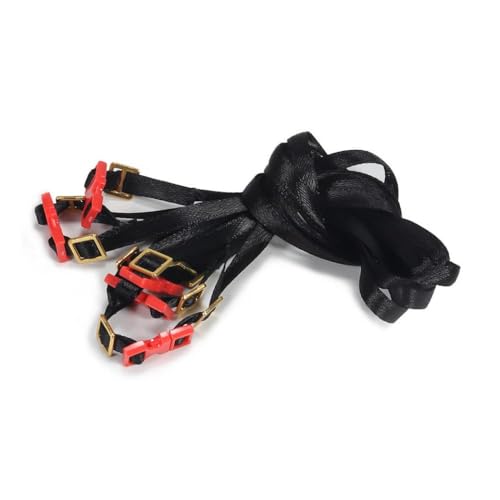 IVLAZLRG 5 pcs Gepäckbindungsbänder mit Schnalle für 1/10 1/8 Skala RC Crawler kompatibel mit verschiedenen Modellen TRX6 D12 TF2 YK4101 kompatibel(5 Pcs Red) von IVLAZLRG