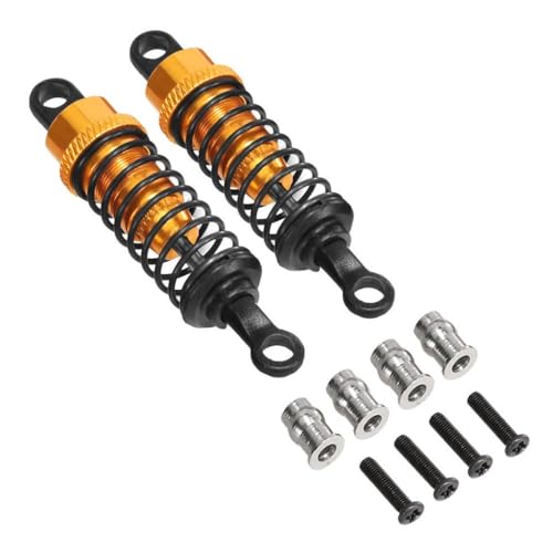IVLAZLRG 64 mm ölgefüllter Metallschockdämpfer mit Stoßturm kompatibel mit C14 C24 Mn D91 MN99 99S RC -Autos Einstellbarer Upgrade -Teile(Gold 2PCS) von IVLAZLRG