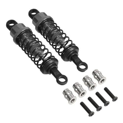 IVLAZLRG 64 mm ölgefüllter Metallschockdämpfer mit Stoßturm kompatibel mit C14 C24 Mn D91 MN99 99S RC -Autos Einstellbarer Upgrade -Teile(Titanium 2PCS) von IVLAZLRG