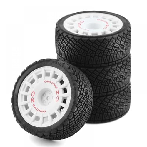 IVLAZLRG 67mm Plastik-RC-Rad Randreifen mit 1/10 RC Rally Onroad Cars TT02 XV01 94123 WLT kompatibel(White) von IVLAZLRG