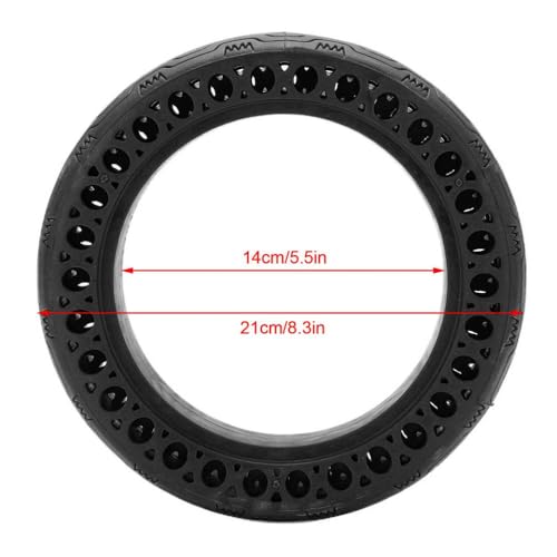 IVLAZLRG 8.5x2.0 Elektrischer Roller kompatibler hohl Fester Reifen Anti -Punktions -Slip -Reifen für M365 -Modell(Black) von IVLAZLRG