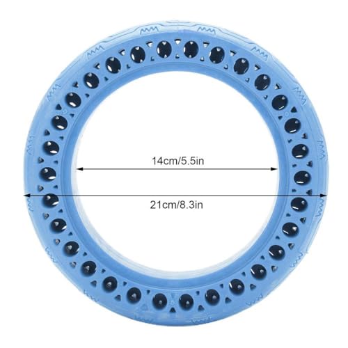IVLAZLRG 8.5x2.0 Elektrischer Roller kompatibler hohl Fester Reifen Anti -Punktions -Slip -Reifen für M365 -Modell(Blue) von IVLAZLRG