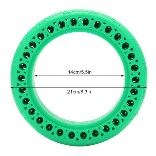 IVLAZLRG 8.5x2.0 Elektrischer Roller kompatibler hohl Fester Reifen Anti -Punktions -Slip -Reifen für M365 -Modell(Green) von IVLAZLRG