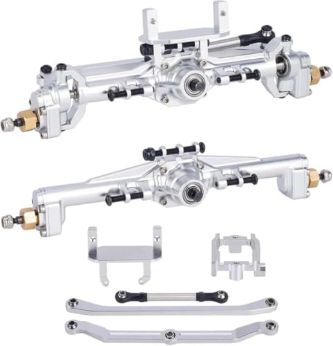IVLAZLRG AMK 109,6 g Aluminium erweiterte 20 -mm -Portalachse mit Zwei Servosmontagekompatibel mit 1 18 -Skala -RC -Crawler -Autoachse -Upgrade -Teile(Silver) von IVLAZLRG