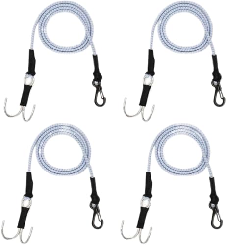 IVLAZLRG AMK 4PCS 28in 1/10 Skala Elastic -Schleppseile mit Haken und kinetischen Winchgurmen, die mit RC Crawler TRX6 Gen7 kompatibel sind(Blue) von IVLAZLRG