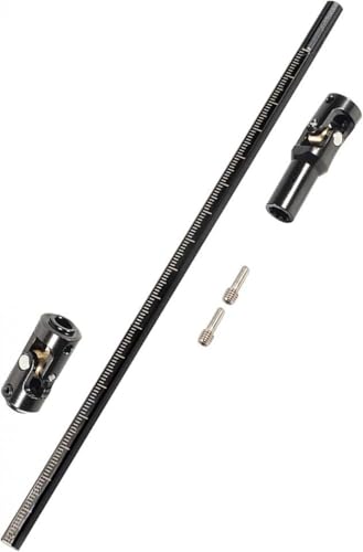 IVLAZLRG AMK 68-229mm Trennbares gelettete Edelstahlantriebswelle kompatibel mit 1/10 RC Crawler Gspeed UTB10 Pro(1pcs Black) von IVLAZLRG