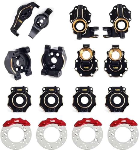IVLAZLRG AMK Messing Counter Gewichtsportalachse Gehäuse mit 1/10 RC Crawler TRX6 Bronco Upgrade -Set von 8 kompatibel(8 in 1 Set) von IVLAZLRG