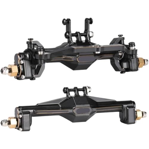 IVLAZLRG AMK Messing Portal Achs Komplett Set mit 7 mm Sechskantrad -Hubs und 4 mm -Adaptern, die mit 1/18 RC -Crawler -Bronc -Verteidigung kompatibel sind von IVLAZLRG