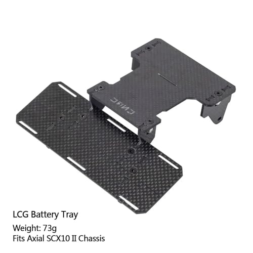 IVLAZLRG AR44 Messinggewichte Diff-Abdeckung C-Hubs Lenkungsknöchelverbindungen Mount kompatibel mit 1/10 RC Crawler II 90046 Chassis Upgrade(LCG Battery Tray) von IVLAZLRG