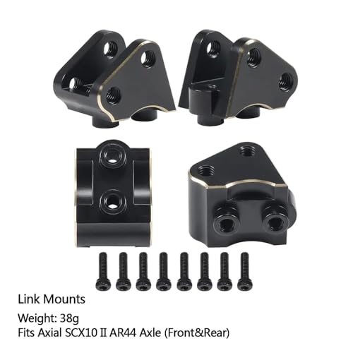 IVLAZLRG AR44 Messinggewichte Diff-Abdeckung C-Hubs Lenkungsknöchelverbindungen Mount kompatibel mit 1/10 RC Crawler II 90046 Chassis Upgrade(Link Mounts) von IVLAZLRG