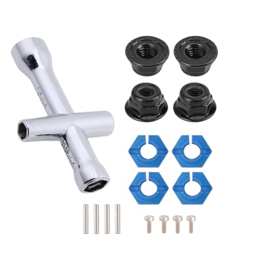 IVLAZLRG Aluminium 12 mm Sechskantradadapter mit 7 mm Dicke und M4 Flanschlockmuttern Schraubenschlüssel für 1/10 Skala RC -Autos, die mit Stampede 4x4 kompatibel sind IVLAZLRG Aluminium 12 mm Sechskantradadapter mit 7 mm Dicke und M4 Flanschlockmuttern Schraubenschlüssel für 1/10 Skala RC -Autos, die mit Stampede 4x4 kompatibel sind von IVLAZLRG