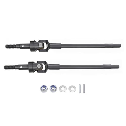 IVLAZLRG Aluminium -Gerade Achse vordere Mitte nach hinten für 1 10 Skala RC Crawler Car Upgrade -Teile kompatibel mit gemeinsamen RC -Modellen(Front CVD Shaft) von IVLAZLRG
