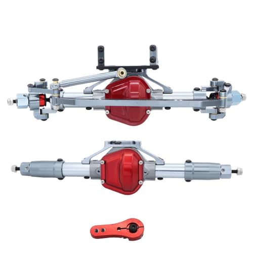 IVLAZLRG Aluminium -Gerade Achse vordere Mitte nach hinten für 1 10 Skala RC Crawler Car Upgrade -Teile kompatibel mit gemeinsamen RC -Modellen(Titanium F R) von IVLAZLRG