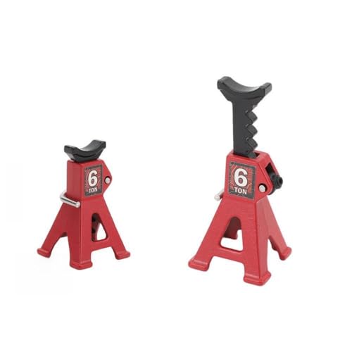 IVLAZLRG Aluminium Iron Simulation Jack Ständer für 1/24 1/18 SCX24 RC Crawler Cars kompatibel mit verschiedenen Modellen(Red) von IVLAZLRG