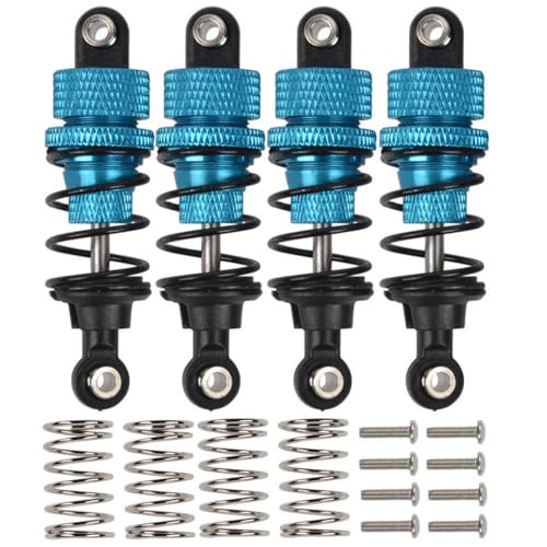 IVLAZLRG Aluminium-Stoßdämpfer Öldämpfer kompatibel mit 1/10 RC-Drift-Autos Onroad Touring Vehicles TT02 M05 TA03(57mm-Blue) von IVLAZLRG