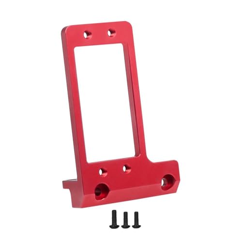 IVLAZLRG Aluminium vordere Achse -Servo -Mount, die mit 1 10 -Skala -RC -Crawler -Auto kompatibel ist(Red) von IVLAZLRG