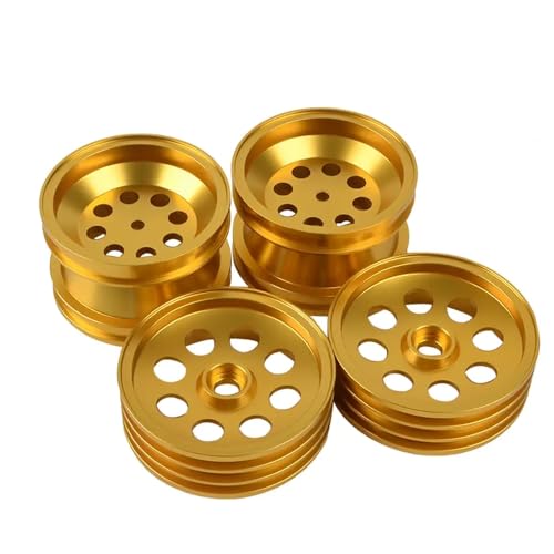 IVLAZLRG Aluminiumfelgen für Wild One Fox Nova Buggy Vintage Offroad Compatible 4PCs(Gold 4PCS) von IVLAZLRG