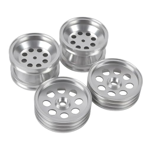IVLAZLRG Aluminiumfelgen für Wild One Fox Nova Buggy Vintage Offroad Compatible 4PCs(Silver 4PCS) von IVLAZLRG