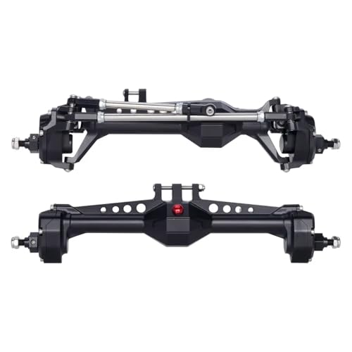 IVLAZLRG Bearbeitete Aluminium-Portalachse vordere und hintere Portalachse kompatibel mit 1/10 RC Crawler Vanquish VS4-10 Phoenix F10-Chassis-Upgrade-Teile(Black Axle F and R) von IVLAZLRG