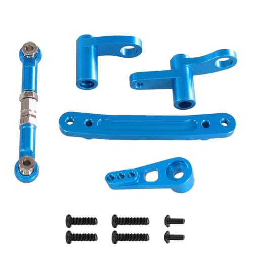 IVLAZLRG C8805 Fernbedienungsauto -Teile 1/16 Metall Upgrade -Lenkkomponenten Lenkstab kompatibel mit verschiedenen Modellen(Blue) von IVLAZLRG