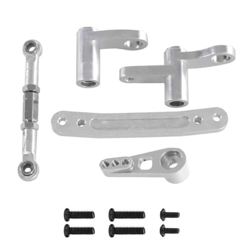 IVLAZLRG C8805 Fernbedienungsauto -Teile 1/16 Metall Upgrade -Lenkkomponenten Lenkstab kompatibel mit verschiedenen Modellen(Silver) von IVLAZLRG