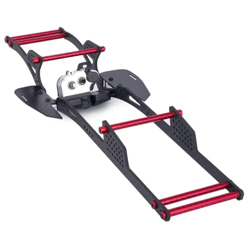 IVLAZLRG Carbon Chassis Frame mit Ultralight -Portal -Getriebe -Skidplattenvergleich mit 1/10 RC -Crawler -Upgrade(Chassis Kit A) von IVLAZLRG