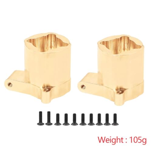 IVLAZLRG Crossrc Emo x 1/8 RC Crawler Car Messingachse Gegengewicht Lenkung Knöchel C-Hub gerade Achsenadapter, die mit 1/8-Skala-RC-Crawler-Upgrade kompatibel sind(Rear C-hub) von IVLAZLRG