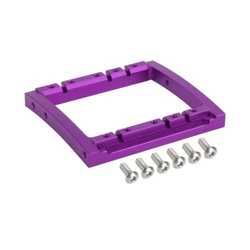 IVLAZLRG Dual -Servo -Halterung für 1/10 RC -Crawler, die mit II Achs Comp DIY TGH Rails Chassis Maschinelles Aluminium kompatibel sind(Purple) von IVLAZLRG