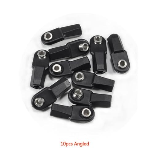 IVLAZLRG Gerade Winkel Kunststoff M4 -Stabenden mit 7 mm Drehkugel kompatibel mit 1/10 RC Crawler -Element TF2 CC01 Link Building(Angled 10PCS) von IVLAZLRG