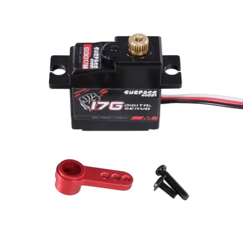 IVLAZLRG Go 16207 16208 16209 16210 H16 RC -Auto -Kompatible Metalllenkweiche obere untere Schwung Arm Set Stoßturm Halterung Upgrade Teile(17g Server) von IVLAZLRG