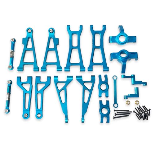 IVLAZLRG Go 16207 16208 16209 16210 H16 RC -Auto -Kompatible Metalllenkweiche obere untere Schwung Arm Set Stoßturm Halterung Upgrade Teile(8-Piece Set) von IVLAZLRG