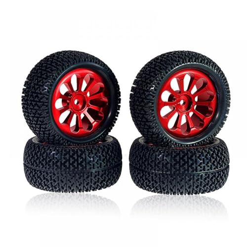 IVLAZLRG Go kompatibel 1/8 1/16 16207 H16PL 1/14 1/12 Skalierungen RC -Autoteile Metall Wheel Wheel Hub Räder Zubehör Upgrade(Red) von IVLAZLRG