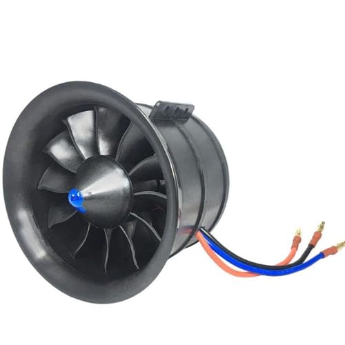 IVLAZLRG Hobbyocean 90 -mm -EDF -Düsenflugzeuglüftermotor Optionen 6S 1450KV oder 8S 1100KV kompatibel mit RC -Flugzeugmodellen(90mm EDF 1100KV) von IVLAZLRG